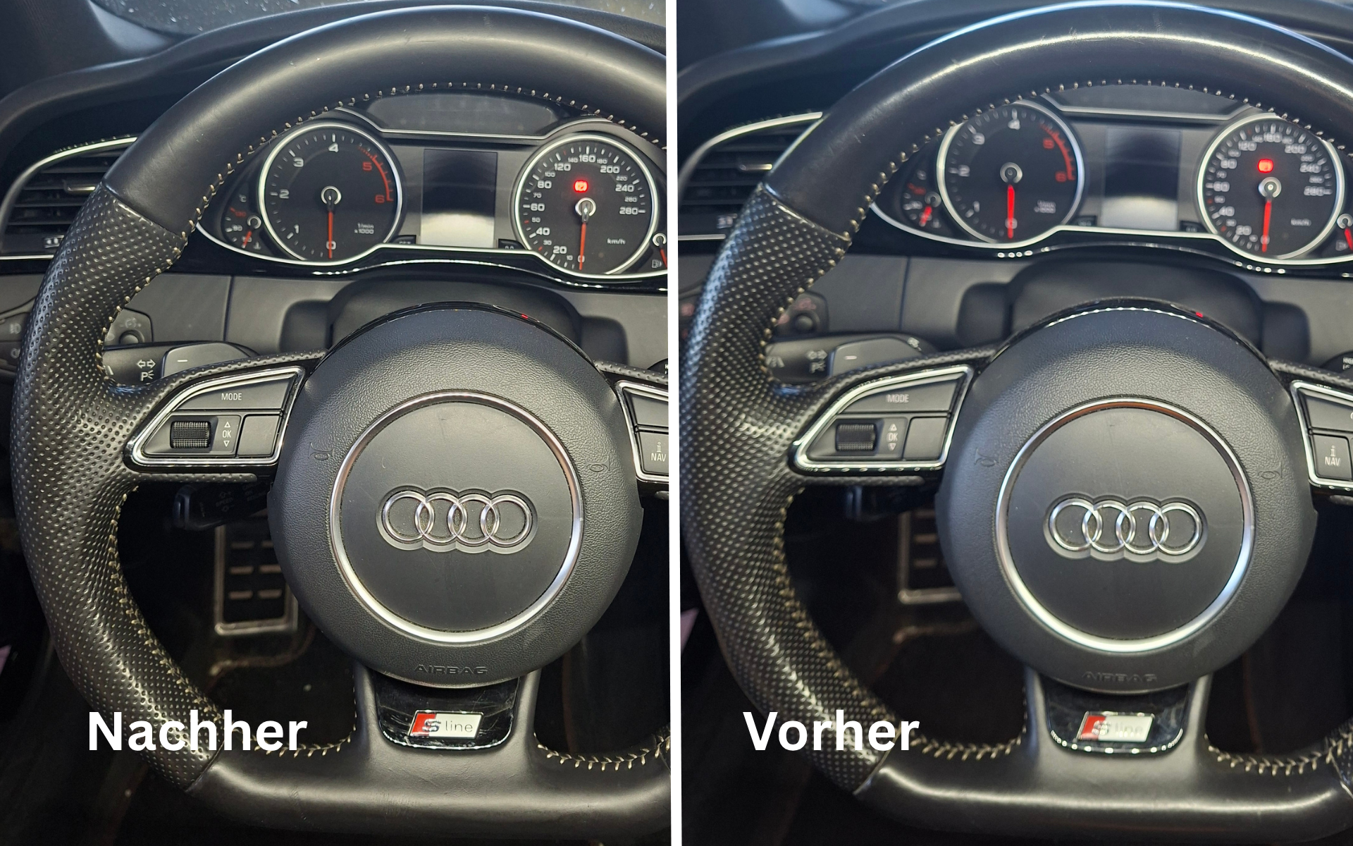 Innenraumaufbereitung Vorher Nachher
